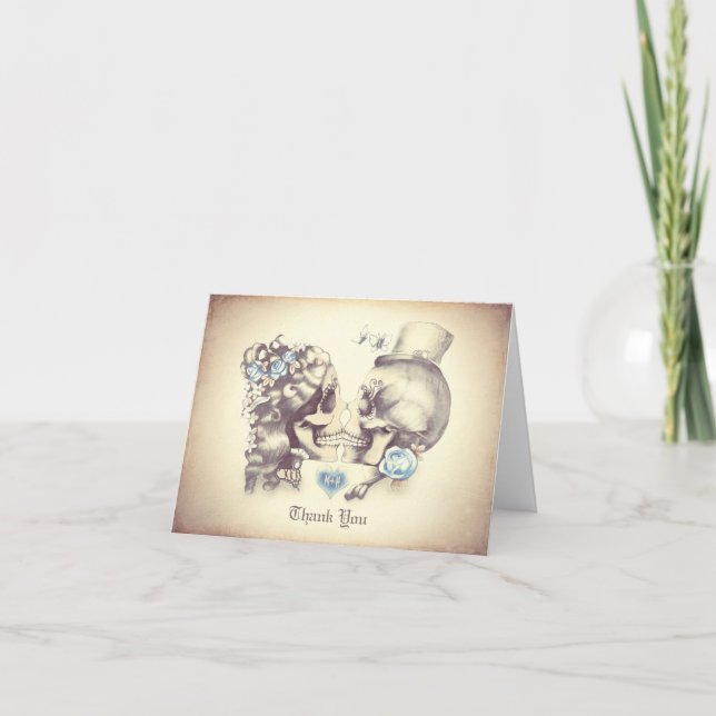 Tarjetas de agradecimiento de boda de pareja de cr (Anverso)