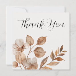 Tarjetas de agradecimiento de boda de Romance Rúst