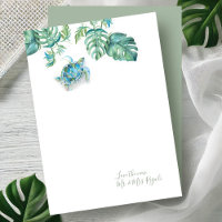 Tarjetas de agradecimiento de boda de tortuga mari