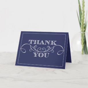 Tarjetas de agradecimiento de boda elegantes con r