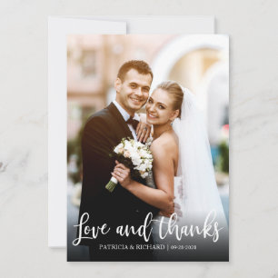 Tarjetas De Agradecimiento De Boda Elegantes De Am