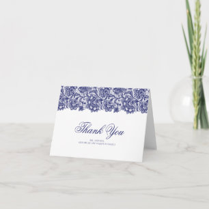 Tarjetas de agradecimiento de boda elegantes de en