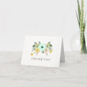 Tarjetas de agradecimiento de boda encantadoras de