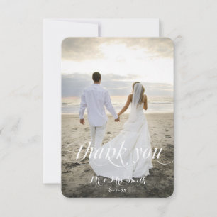 Tarjetas de agradecimiento de boda, foto de Person
