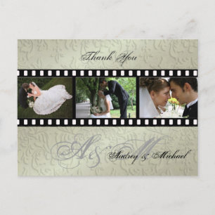 Tarjetas de agradecimiento de boda inserte sus fot