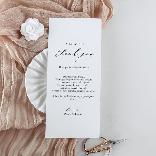 Tarjetas de agradecimiento de boda minimalistas (Subido por el creador)