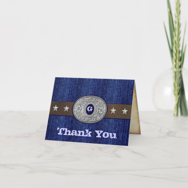 Tarjetas de agradecimiento de boda occidentales (Anverso)
