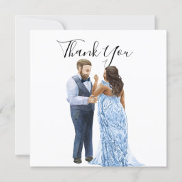 Tarjetas de agradecimiento de boda para parejas in