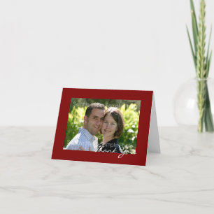 Tarjetas de agradecimiento de boda personalizadas 