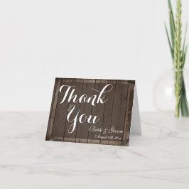 Tarjetas de agradecimiento de boda personalizadas 