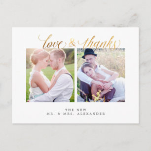 Tarjetas de agradecimiento de boda PixDezines con