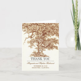 tarjetas de agradecimiento de boda romántica de ár