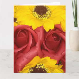 Tarjetas de agradecimiento de boda rosas rojas gir
