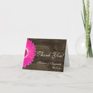 Tarjetas de agradecimiento de boda rústicas de mar