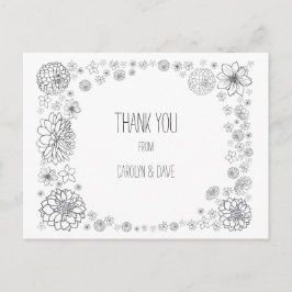 Tarjetas de agradecimiento de boda rústicas y econ