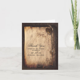 TARJETAS DE AGRADECIMIENTO DE BODAS CON CORAZÓN Y 