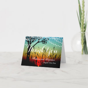 Tarjetas de agradecimiento de Bodas con Luces de C