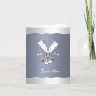 Tarjetas de agradecimiento de bodas de plata