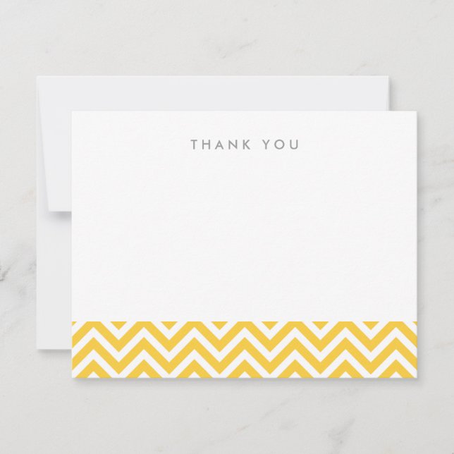 Tarjetas de agradecimiento de Chevron simples amar (Anverso)