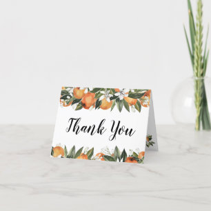 Tarjetas de agradecimiento de cítricos Despedida d