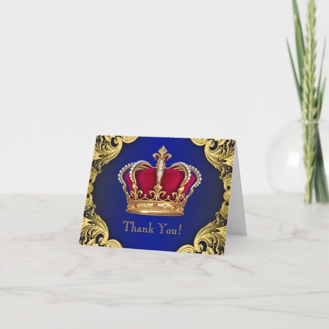 Tarjetas de agradecimiento de Corona de Príncipe A (Anverso)