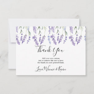 Tarjetas de agradecimiento de Country Lavender