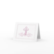 Tarjetas de agradecimiento de Cruz Rosa para Bauti