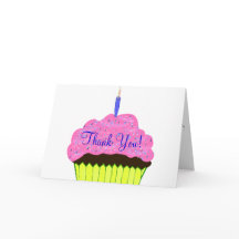 Tarjetas de agradecimiento de cumpleaños con paste