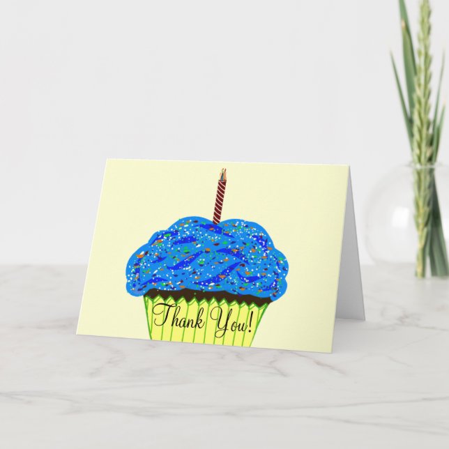 Tarjetas de agradecimiento de cumpleaños con paste (Anverso)