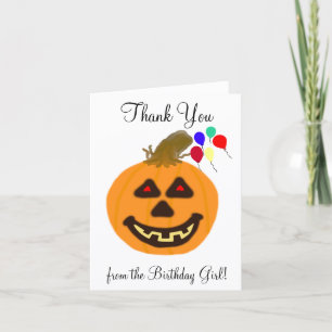 Tarjetas de agradecimiento de cumpleaños de Hallow