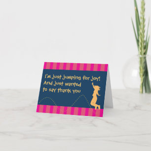 Tarjetas de agradecimiento de cumpleaños divertida