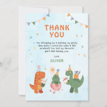 Tarjetas de agradecimiento de cumpleaños número 4 