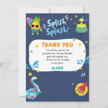 Tarjetas de agradecimiento de cumpleaños para pisc