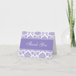Tarjetas de agradecimiento de Damasco Morado