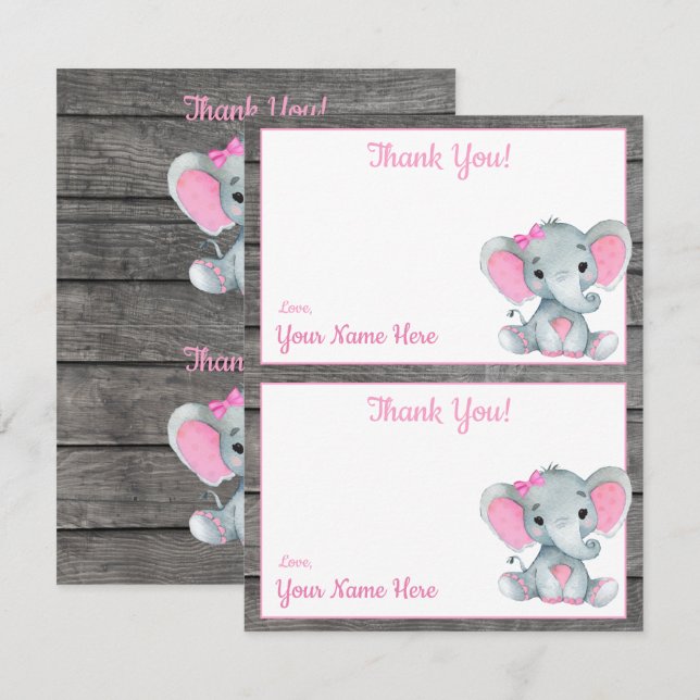 Tarjetas de agradecimiento de dos por página para  (Anverso / Reverso)