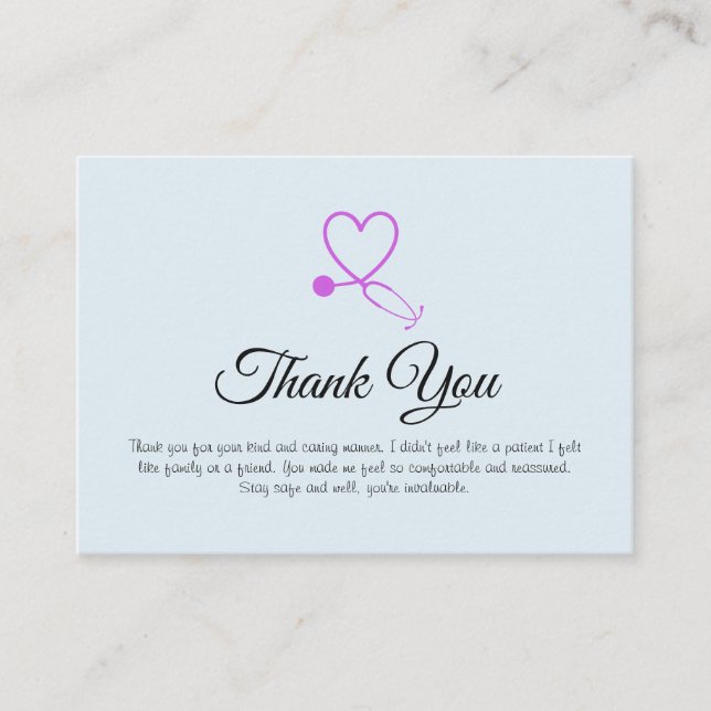 Tarjetas de agradecimiento de enfermera - Múltiple (Anverso)