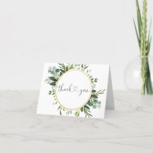 Tarjetas de agradecimiento de Eucalyptus Greenery