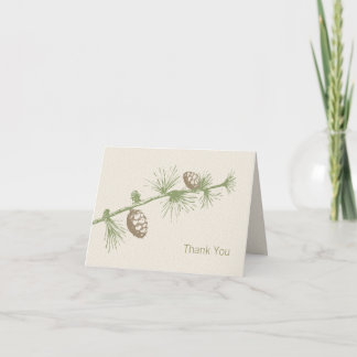 Tarjetas de agradecimiento de Evergreen
