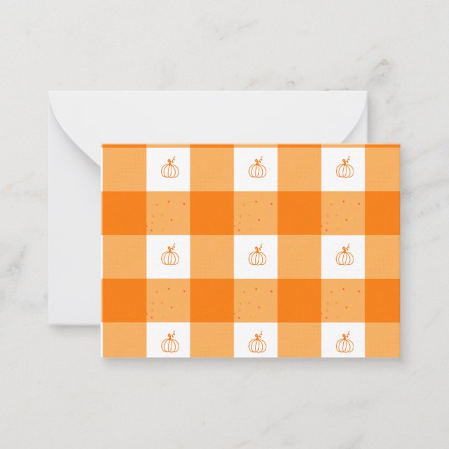 Tarjetas de agradecimiento de fiesta de calabaza c (Anverso)