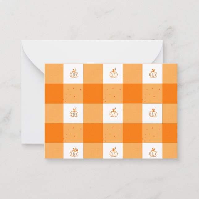 Tarjetas de agradecimiento de fiesta de calabaza c (Anverso)