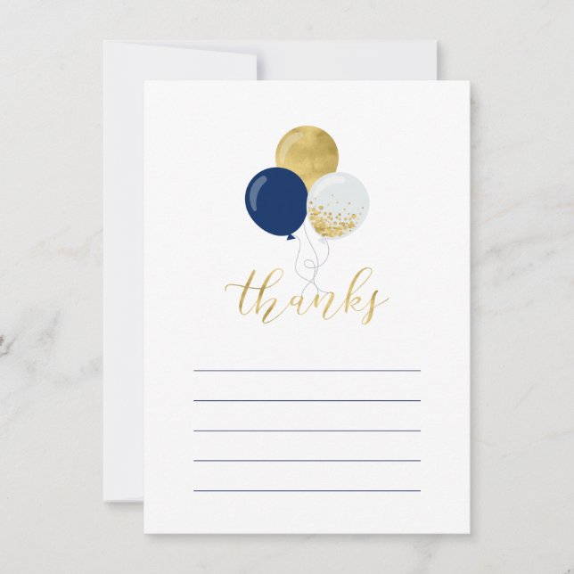 Tarjetas de agradecimiento de fiesta | Tarjeta de  (Anverso)