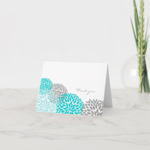 Tarjetas de agradecimiento de flor de dalia turque