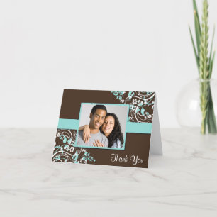 Tarjetas de agradecimiento de fotos de boda