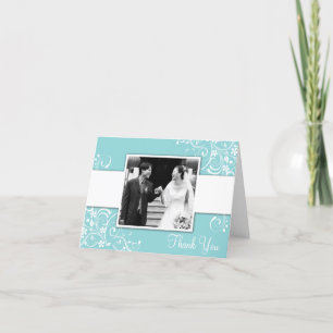 Tarjetas de agradecimiento de fotos de boda