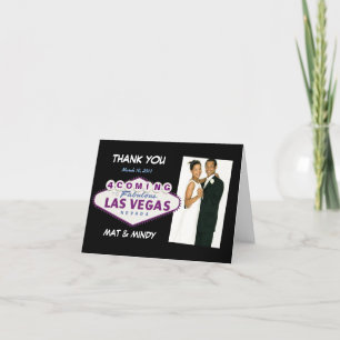 Tarjetas de agradecimiento de fotos de boda en Las