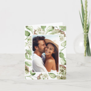 Tarjetas de agradecimiento de fotos de boda Horten
