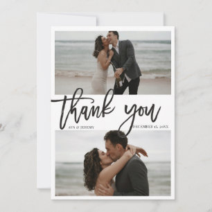 Tarjetas de agradecimiento de fotos minimalistas
