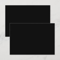 Tarjetas de agradecimiento de fotos negras de lujo
