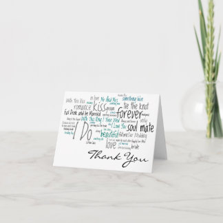 Tarjetas de agradecimiento de frases de boda