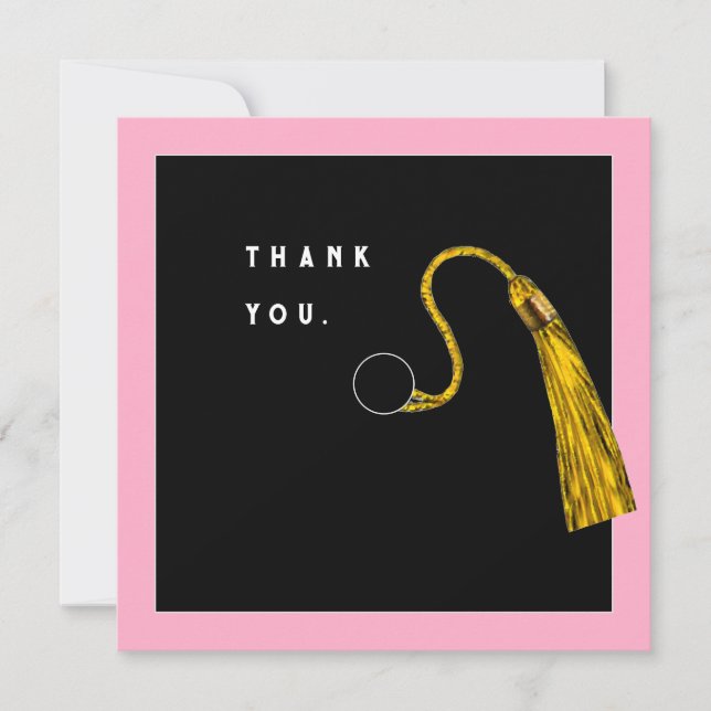 Tarjetas de agradecimiento de graduación (Anverso)